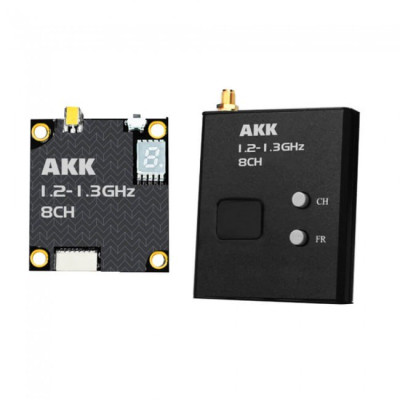 AKK 1.2GHz/1.3GHz 3W Video Transmitter and Receiver - відео передавач для FPV з потужністю 3W