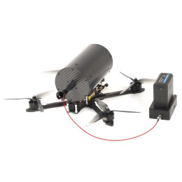 Комлпект з 10 дюймового FPV дрона та модуля з оптоволокном на дільність 5 кілометрів