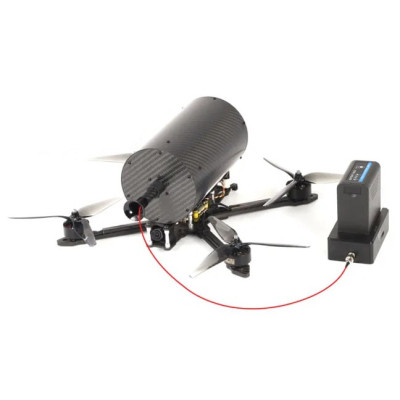 Комплект FPV дрона на 10 дюймів з оптоволокном на дальність 10 кілометрів Антиреб