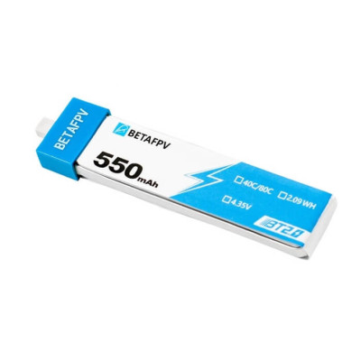 BETAFPV BT2.0 550mAh 1S - комплект 4 аккумуляторов LiHv для FPV дронов BETAFPV