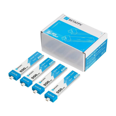 BETAFPV BT2.0 550mAh 1S - комплект 4 аккумуляторов LiHv для FPV дронов BETAFPV