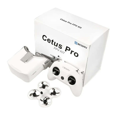 Квадрокоптер BETAFPV Cetus Pro FPV Drone Kit − FPV дрон з 4K з VR02 та LiteRadio2 SE (протокол Frsky D8), функція безпечний політ