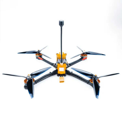 Квадрокоптер Darwin129 7'' Long Range − FPV дрон з 2507 1800 кВ 3-5с БК двигунами, до 5 км, до 15 хв, вантажопідйомність до 2 кг, FPV окуляри + пульт