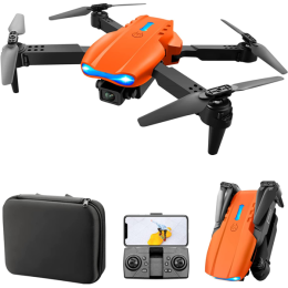 Квадрокоптер E99 Pro Gravity Max Orange – дрон з 4K камерою, FPV, барометр, до 20 хв. польоту + кейс