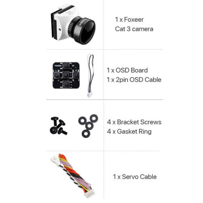FPV камера Foxeer Micro Cat 3 - нічна аналогова камера для FPV дрона 1200TVL 1/3" CMOS до 0.00001 lux.