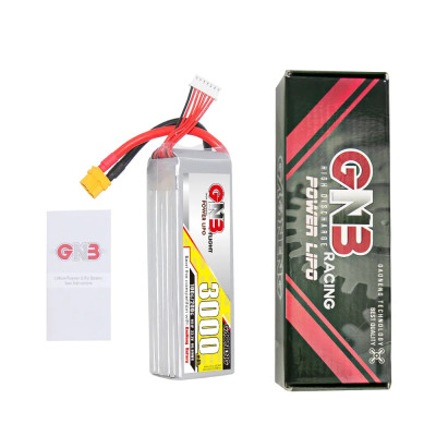 Аккумулятор GAONENG GNB Lipo для FPV дрона 3000mAh 6S 22.2V 100C XT60