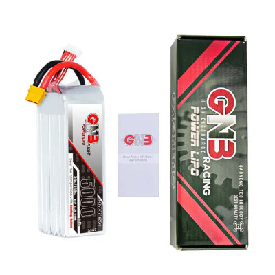 Аккумулятор GAONENG GNB Lipo для FPV дрона 5000mAh 6S 22.2V 50C XT60