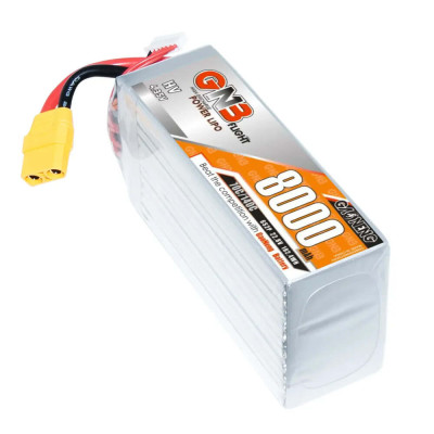 Аккумулятор GAONENG GNB Lipo для FPV дрона 8000mAh 6S 22.2V 50C XT60