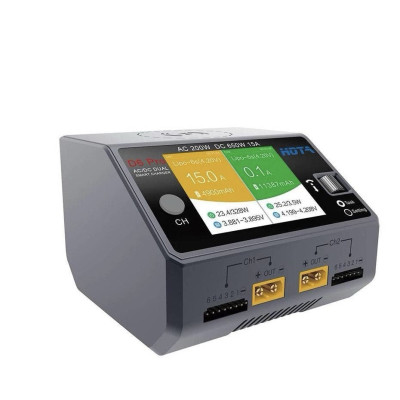 HOTA D6 Pro Dual 325W 15A 1-6S LiPo AC/DC - зарядний пристрій з потужністю 325W