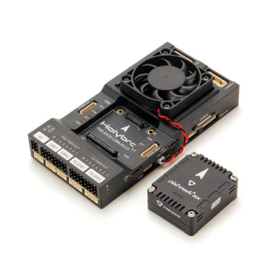 Польотний контролер Holybro Pixhawk 6X та модифікована плата RPi CM4 Baseboard PM03D Power Module