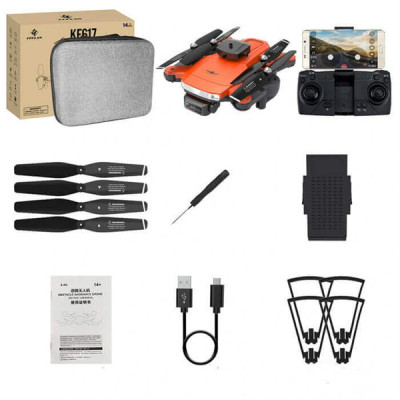  Квадрокоптер KF617 Pro – дрон с 4K и HD камерами, FPV, барометр, до 40 мин. полета + кейс