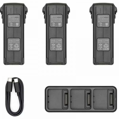 DJI Mavic 3 Enterprise Battery Kit – комплект из 3 аккумуляторов 5000 мАч и зарядный хаб