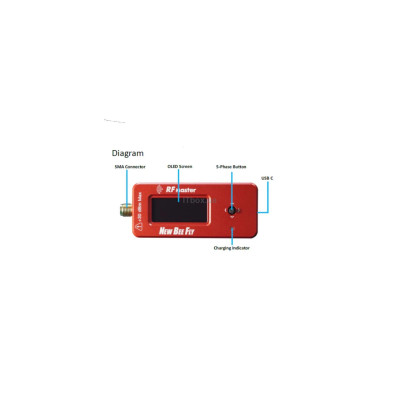 NEW BEE FLY RF Master + 5W 6GHz 6dB attenuator - вимірювач потужності радіочастот