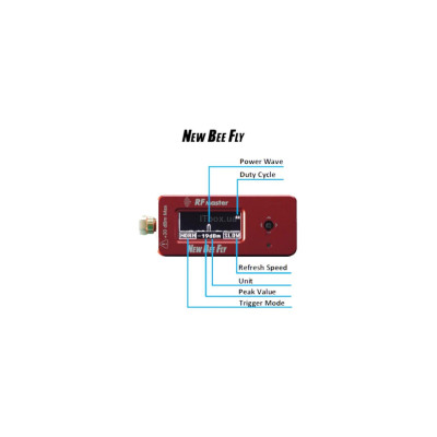 NEW BEE FLY RF Master + 5W 6GHz 6dB attenuator - вимірювач потужності радіочастот