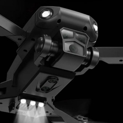 Квадрокоптер XKJ P8 Pro Black – дрон с 8K и HD камерами, GPS, FPV, предотвращение препятствий, до 2 км, до 20 минут в кейсе