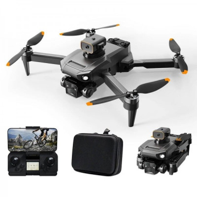 Квадрокоптер XKJ P8 Pro Black – дрон с 8K и HD камерами, GPS, FPV, предотвращение препятствий, до 2 км, до 20 минут в кейсе