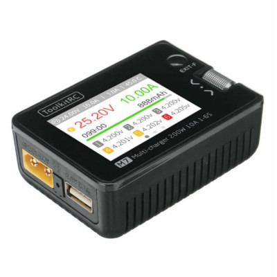 ToolkitRC M7 200W 10A 1-6S - зарядний прилад з потужністю 200W