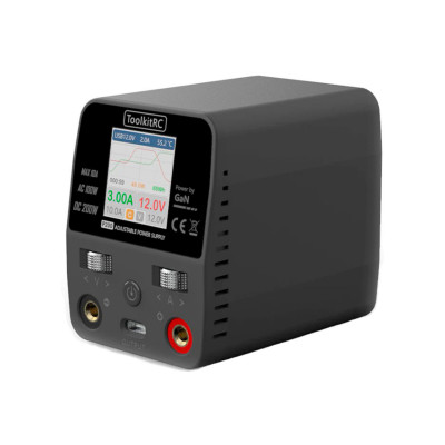 ToolkitRC P200 30В 10A/200Вт - портативний блок живлення 
