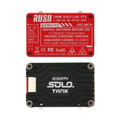 VTX RUSH Tank Solo - відеопередавач з потужністю 25/400/800/1600mW