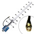 Yagi GJX-800/900-9 915 МГц - спрямована антена для ретрансляторів з посиленням 13dBi SMA