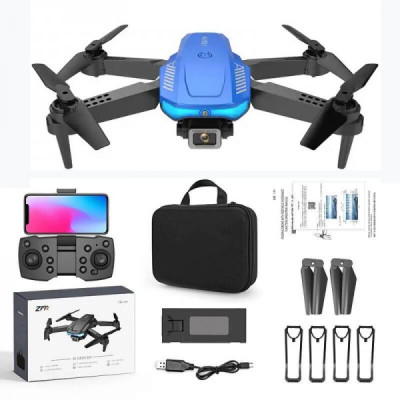 Квадрокоптер ZFR F185 Pro Blue – дрон з 4K і HD камерами, FPV, запобігання перешкод, до 15 хвилин в кейсі
