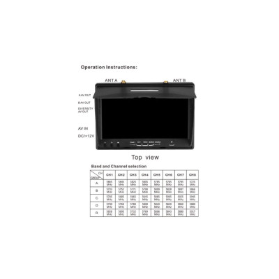 Монітор FPV Bluesky LCD5802D DVR 5.8GHz 40CH