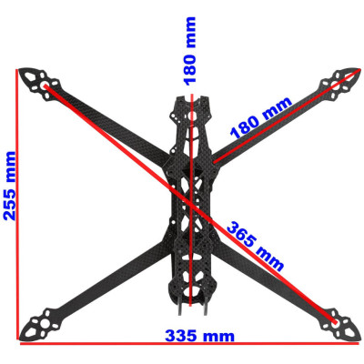 Карбонова рама Mark4 8 inch для FPV-дрона
