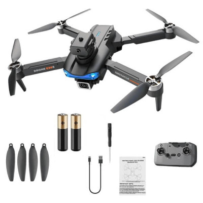 Квадрокоптер E99S Black - дрон з 4К та HD камерами, FPV, оптичне позиціонування, 20 хв. + кейс