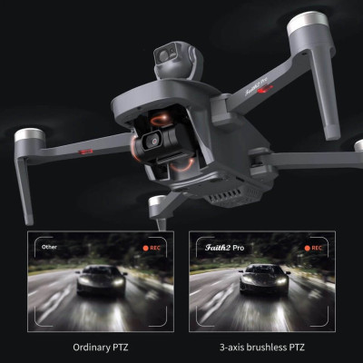 Квадрокоптер C-FLY Faith 2 Pro Max – дрон з 4K камерою, GPS, FPV, БК двигуни, до 6 км, до 32 хв  з датчиком розпізнавання перешкод 540 °. + кейс