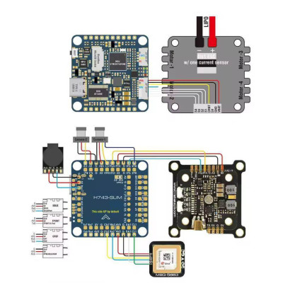 Fly Controller H743 SLIM V3 - політний контролер для FPV (аналог Matek) 