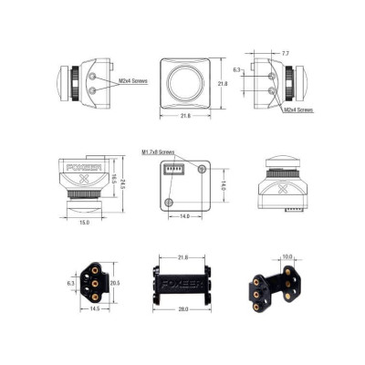 Камера Foxeer Toothless 2 Mini FPV 1200TVL 1.7 мм