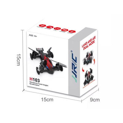 Квадрокоптер JJRC H103 Red – дрон-машинка, до 6 мин