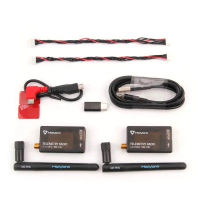 Комплект телеметрії HolyBro SiK Telemetry Radio V3 433Mhz 100mW для APM, Pixhawk Комплект телеметрії HolyBro SiK Telemetry Radio V3 433Mhz 100mW для APM, Pixhawk