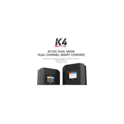 iSDT K4 AC 400W DC 600Wx2 - зарядний пристрій для дрона