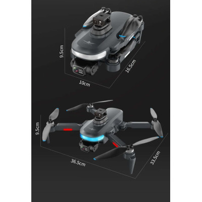 Квадрокоптер Kfplan KF108 Max - дрон з 4K і HD, ESC, 5G WI-FI, GPS, FPV, до 500м, до 22 хв. датчик розпізнавання перешкод + кейс