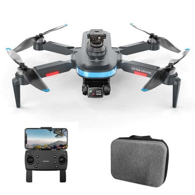 Квадрокоптер Kfplan KF108 Max - дрон з 4K і HD, ESC, 5G WI-FI, GPS, FPV, до 500м, до 22 хв. датчик розпізнавання перешкод + кейс