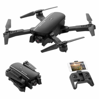 Квадрокоптер Falcon 1808 Black – дрон з камерою 4K, FPV, барометром, до 15хв