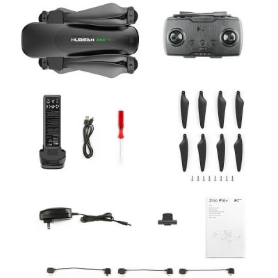 Квадрокоптер Hubsan Zino PRO Plus Portable – дрон з камерою 4К, FPV, GPS, БК, до 8км, до 86хв, кейс