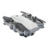 Квадрокоптер JJRC X16 Gray − дрон з камерою 6K, FPV, GPS, БК, до 25хв, кейс
