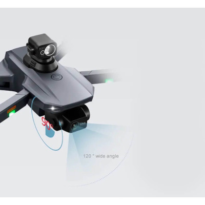 Квадрокоптер RG101 Pro Max - дрон з 4K і HD, ESC, 5G WI-FI, GPS, FPV, БК мотори, 3000м, до 28 хв. датчик розпізнавнаня перешкод + кейс