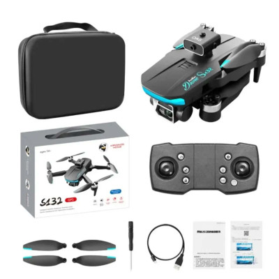 Квадрокоптер S132 Pro – дрон с камерой 4К, ESC, FPV, GPS, БК, до 1,2 км, до 25 мин, датчик распознавания помех, кейс
