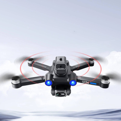 Квадрокоптер RC S136 – дрон с 4K и HD камерами, FPV, GPS, 5G Wi-Fi, БК, 1 км, до 25 мин, кейс + датчик распознавания помех