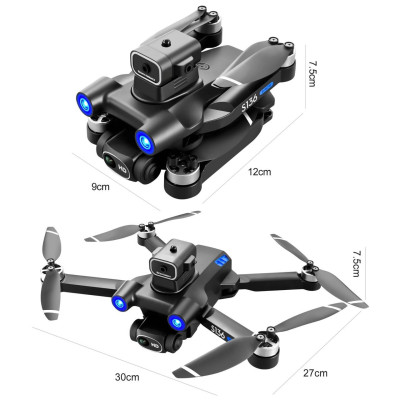 Квадрокоптер RC S136 – дрон с 4K и HD камерами, FPV, GPS, 5G Wi-Fi, БК, 1 км, до 25 мин, кейс + датчик распознавания помех