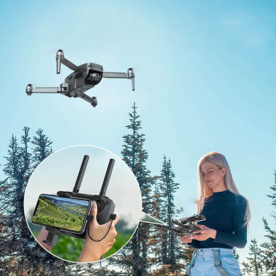 Квадрокоптер ZLRC SG906 MAX 3 - 3,5 км, GPS, 3-X осьова 4К камера, до 30хв, сумка, інтелектуальне розпізнавання перешкод