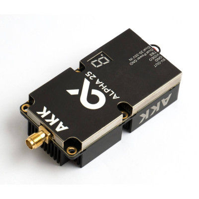 VTX AKK Alpha 25W - відеопередавач з потужністю 25 В на 96 каналів