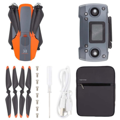 Квадрокоптер JJRC X22P Max (Eagle wings X1) - дрон з камерою 6K, FPV, GPS, БК, 4км, до 35 хв,з датчиком подолання перешкод, кейс